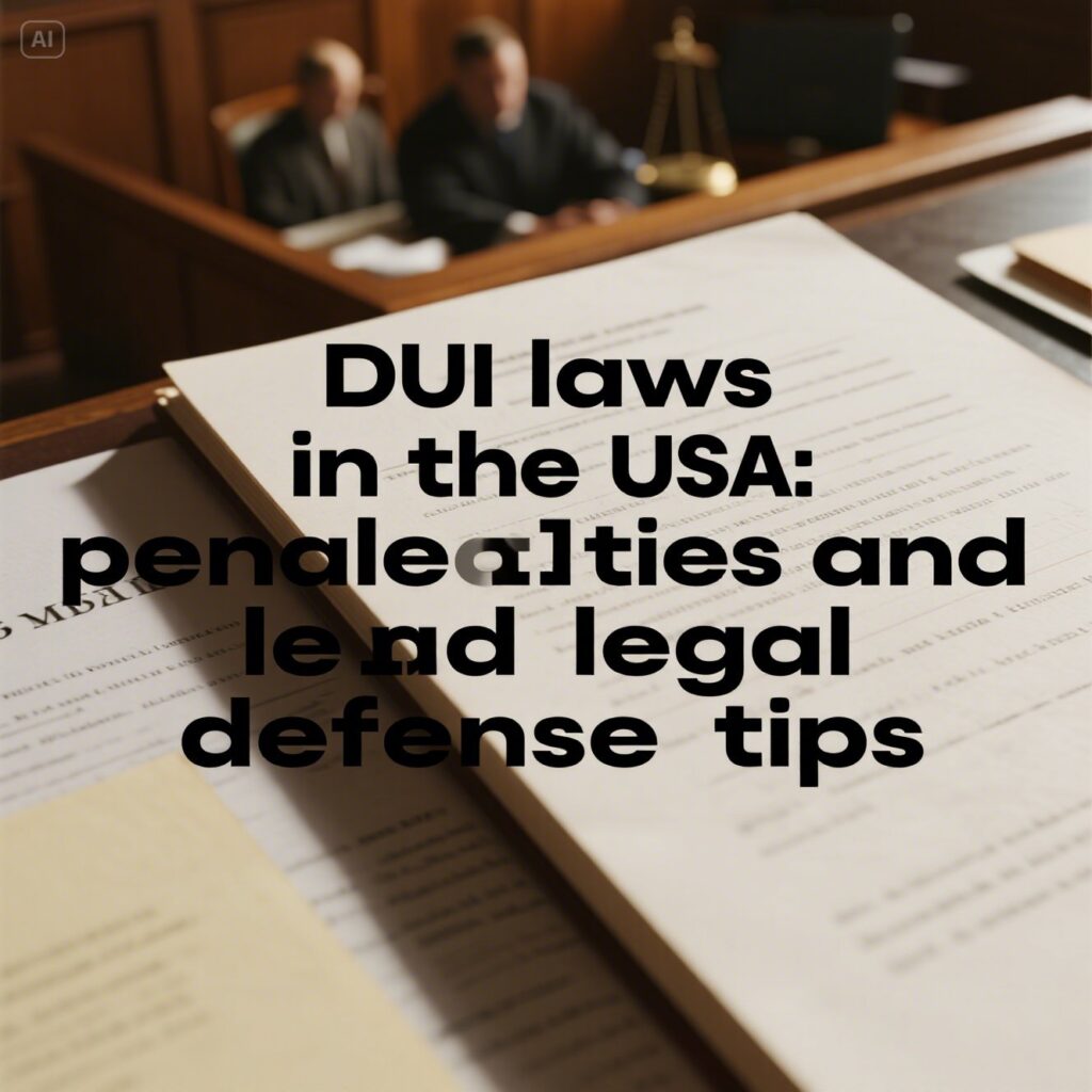 DUI Laws in the USA: Penalties and Legal Defense Tips